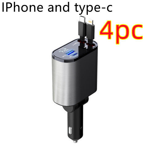 100W Super Fast Car Charger - USB & USB-C
