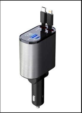 100W Super Fast Car Charger - USB & USB-C