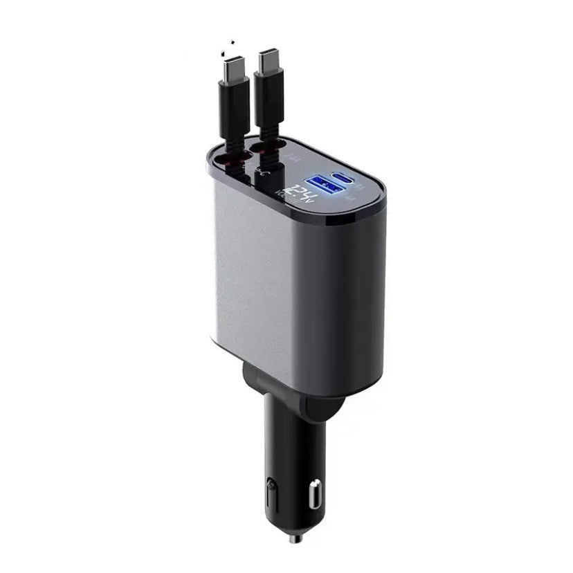 100W Super Fast Car Charger - USB & USB-C