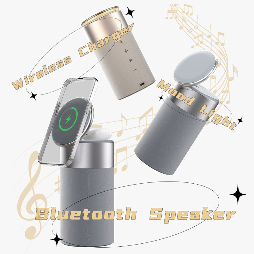 3 In 1 Wireless Charger, Portable Speaker and Touch Lamp