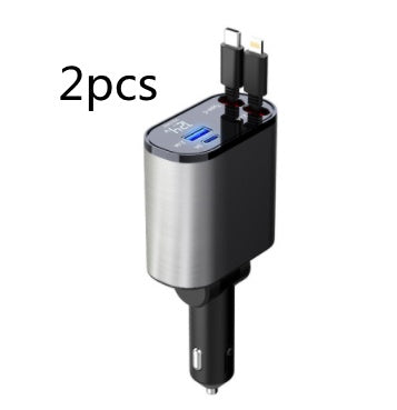 100W Super Fast Car Charger - USB & USB-C