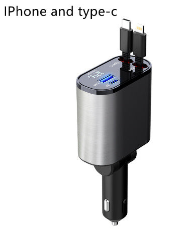 100W Super Fast Car Charger - USB & USB-C