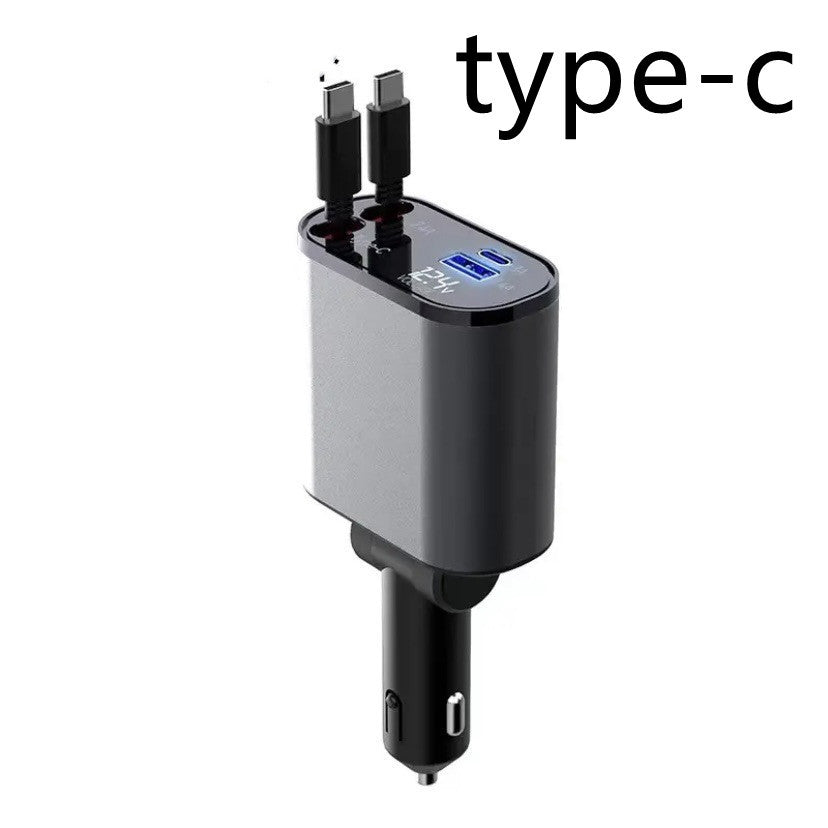 100W Super Fast Car Charger - USB & USB-C