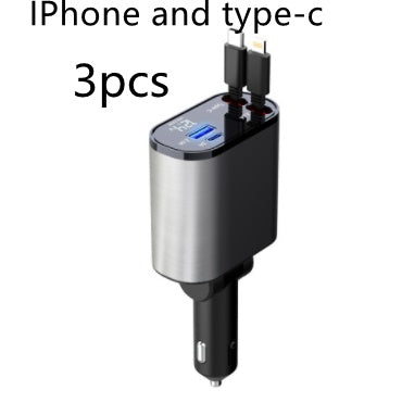 100W Super Fast Car Charger - USB & USB-C