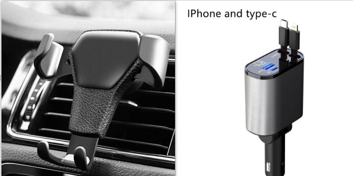 100W Super Fast Car Charger - USB & USB-C