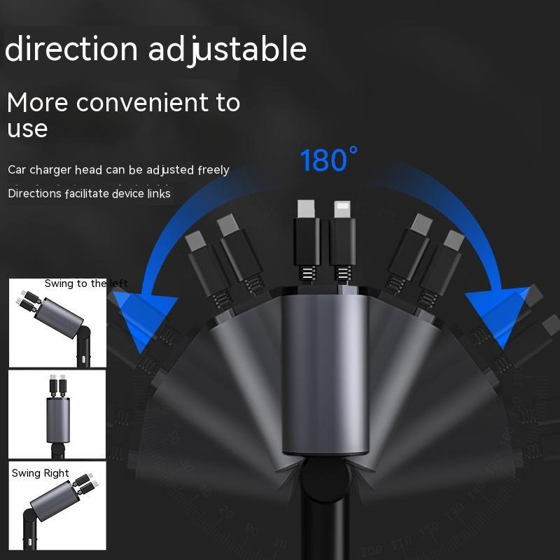 100W Super Fast Car Charger - USB & USB-C