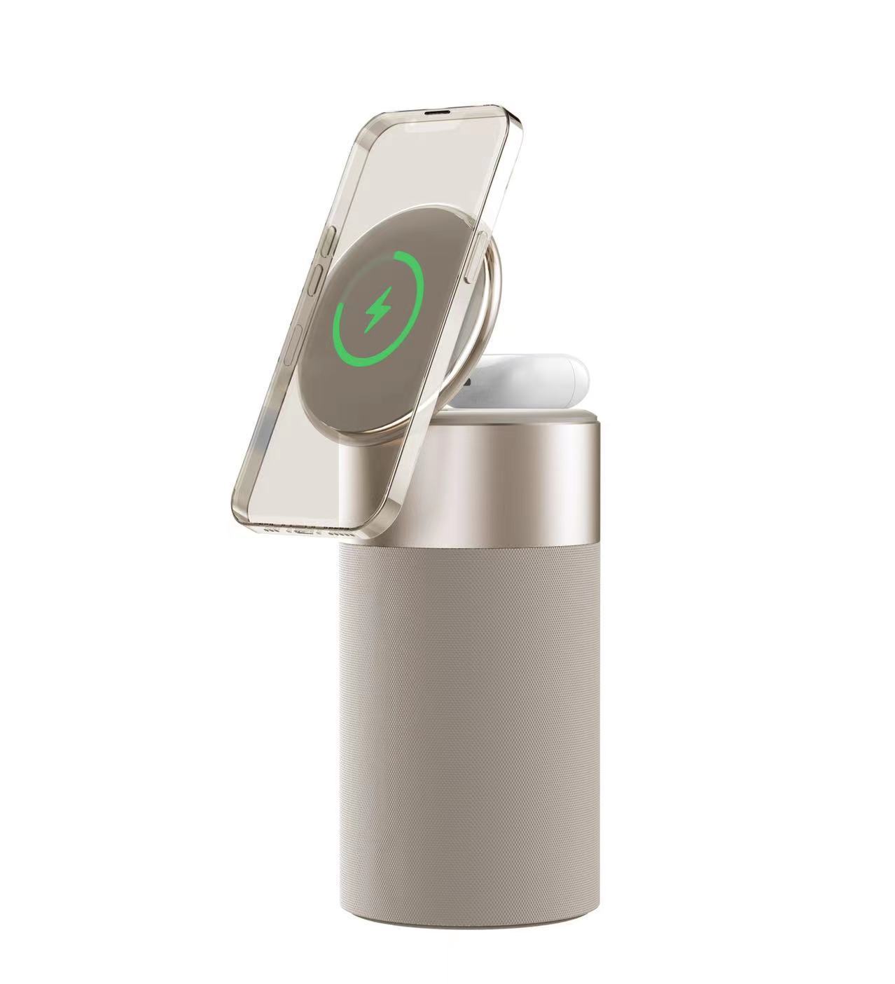 3 In 1 Wireless Charger, Portable Speaker and Touch Lamp