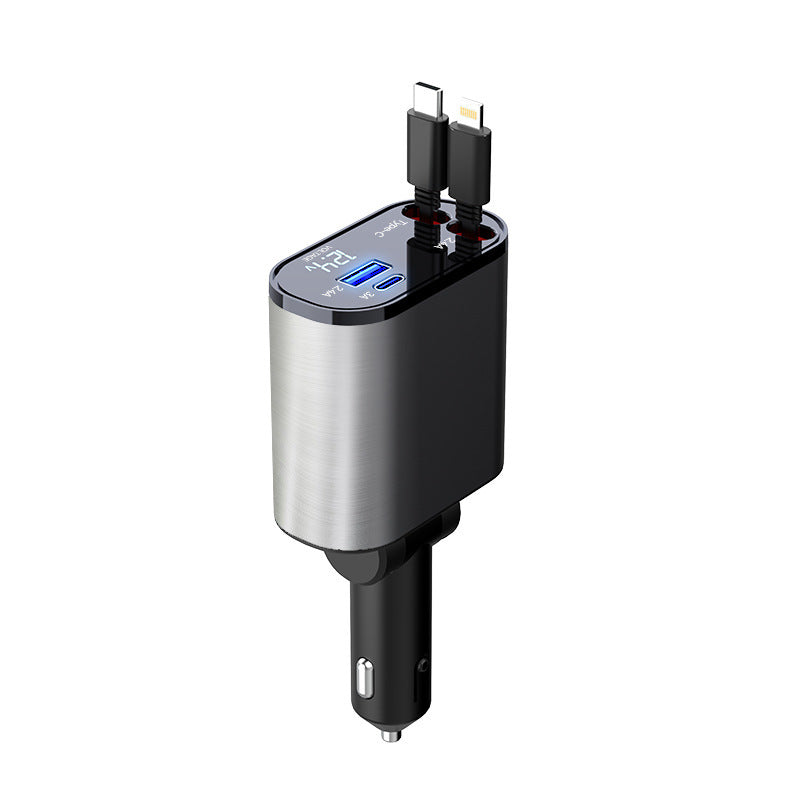 100W Super Fast Car Charger - USB & USB-C
