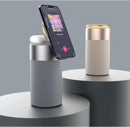 3 In 1 Wireless Charger, Portable Speaker and Touch Lamp